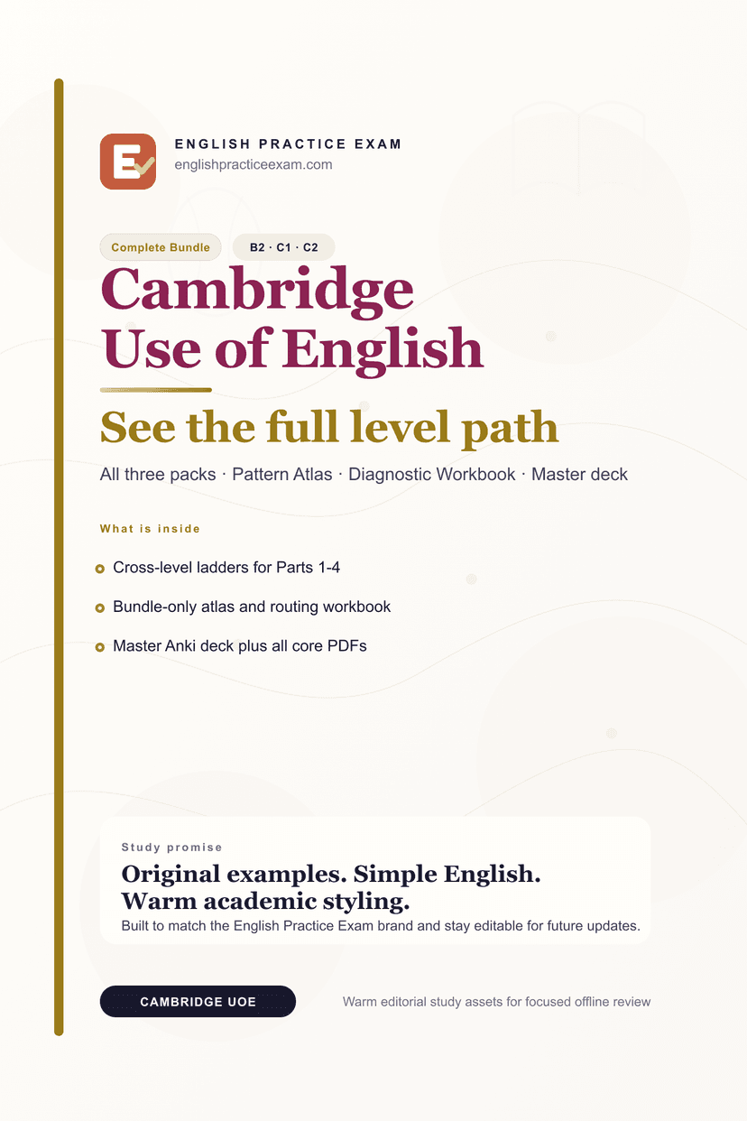 Bundle complet EPE Cambridge Use of English