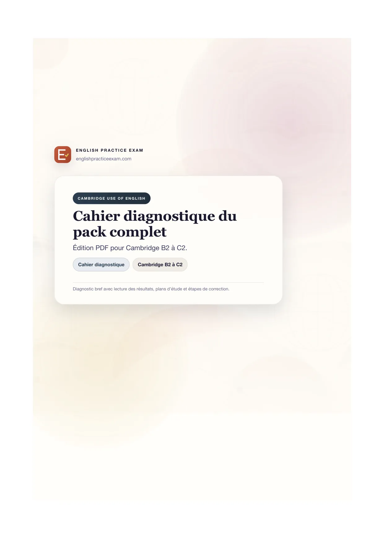 Diagnostic Workbook
