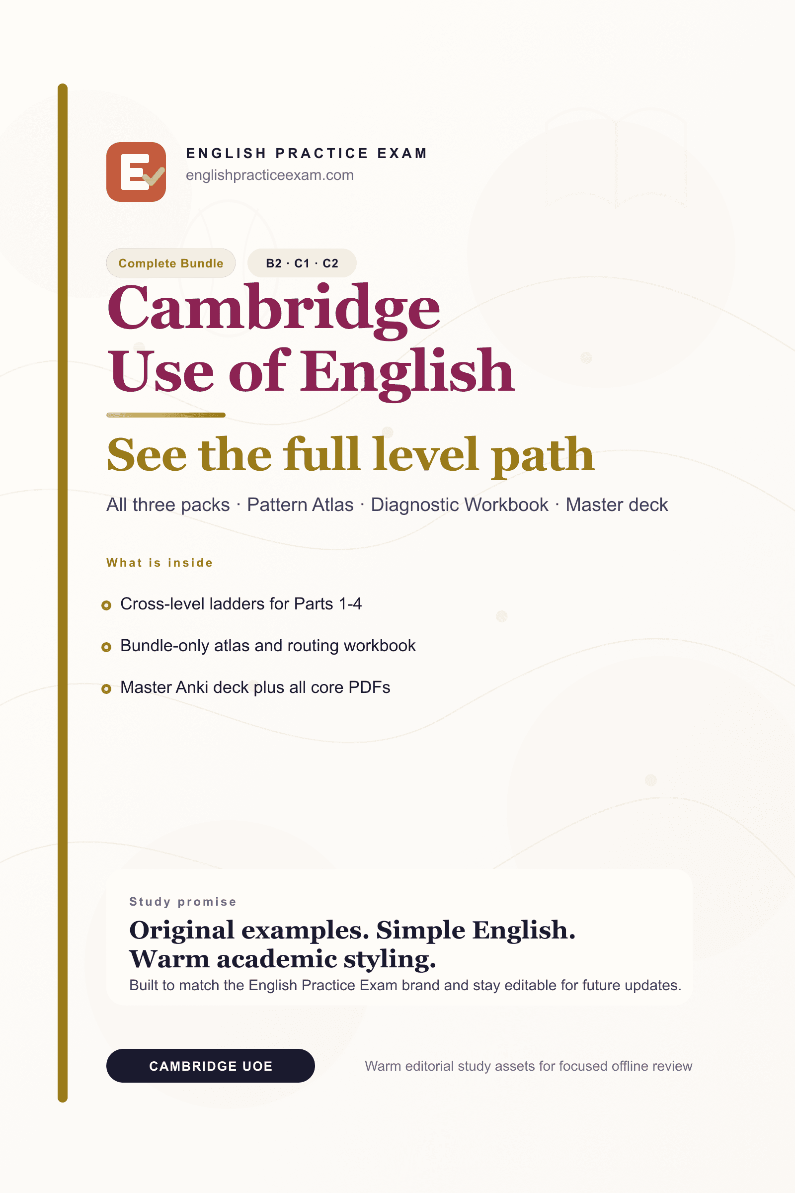 Bundle complet EPE Cambridge Use of English