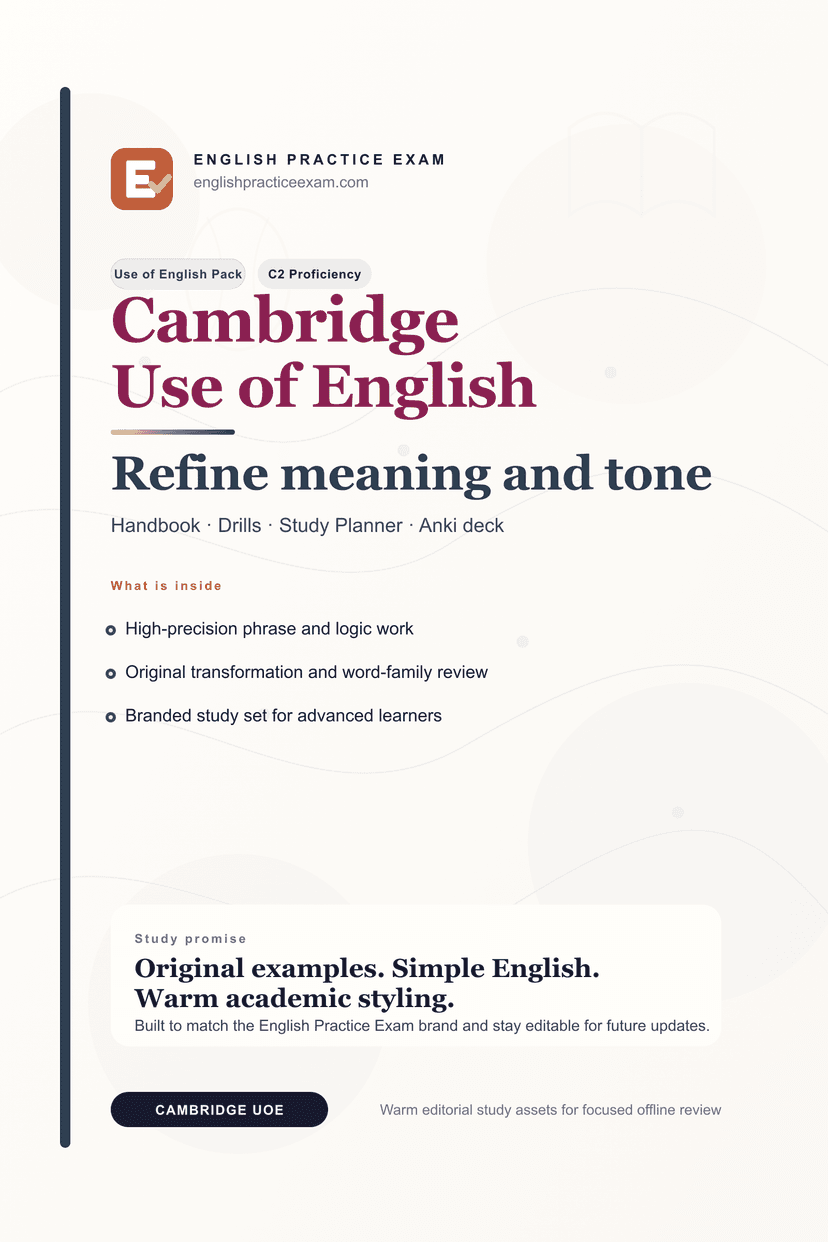 Pack EPE Cambridge Use of English C2
